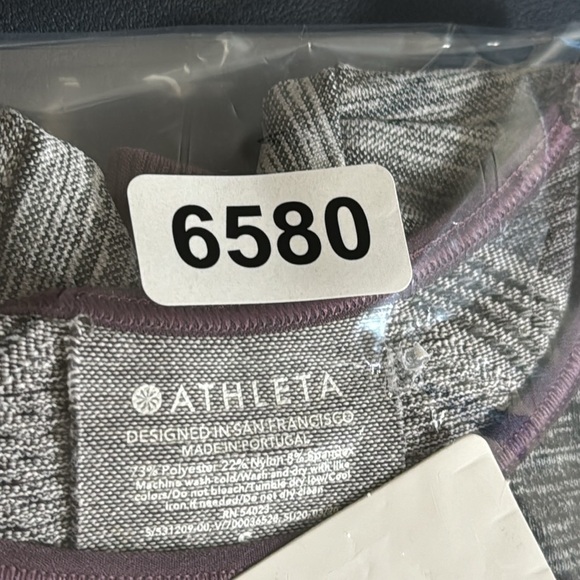 Athleta Impact Crop Top Compression Activewear Tee Women's XS Gray NWT - Picture 12 of 12